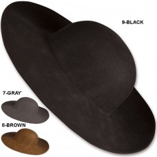 Hat Blank Wool - Black or Brown